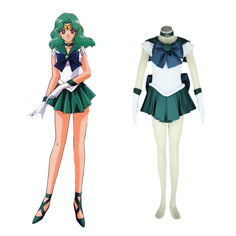 Sailor Moon Kaiou Michiru 1 Anime Cosplay Costumes Outfit