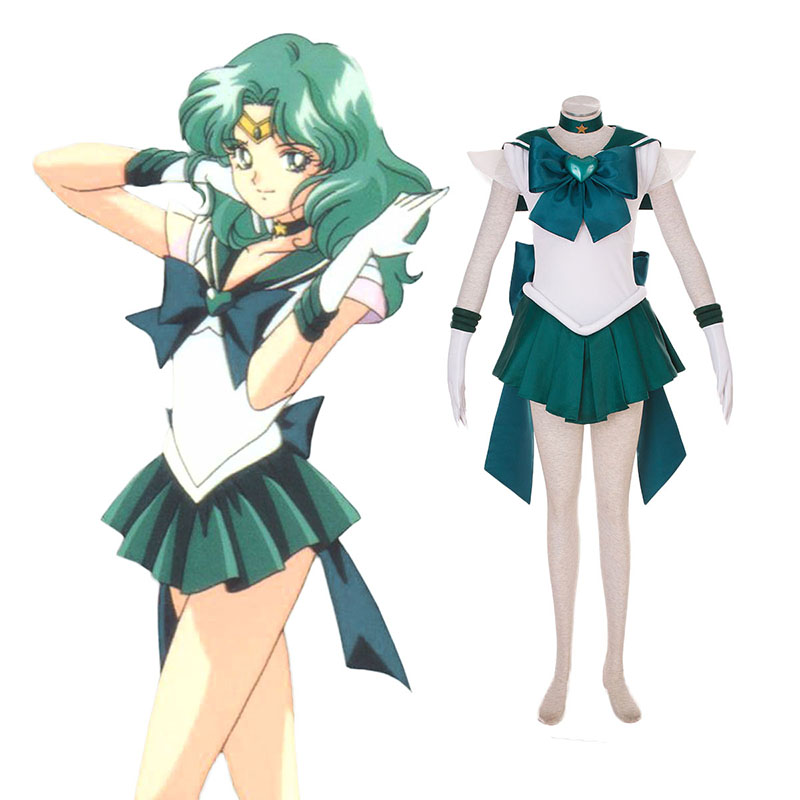 Sailor Moon Kaiou Michiru 3 Anime Cosplay Costumes Outfit