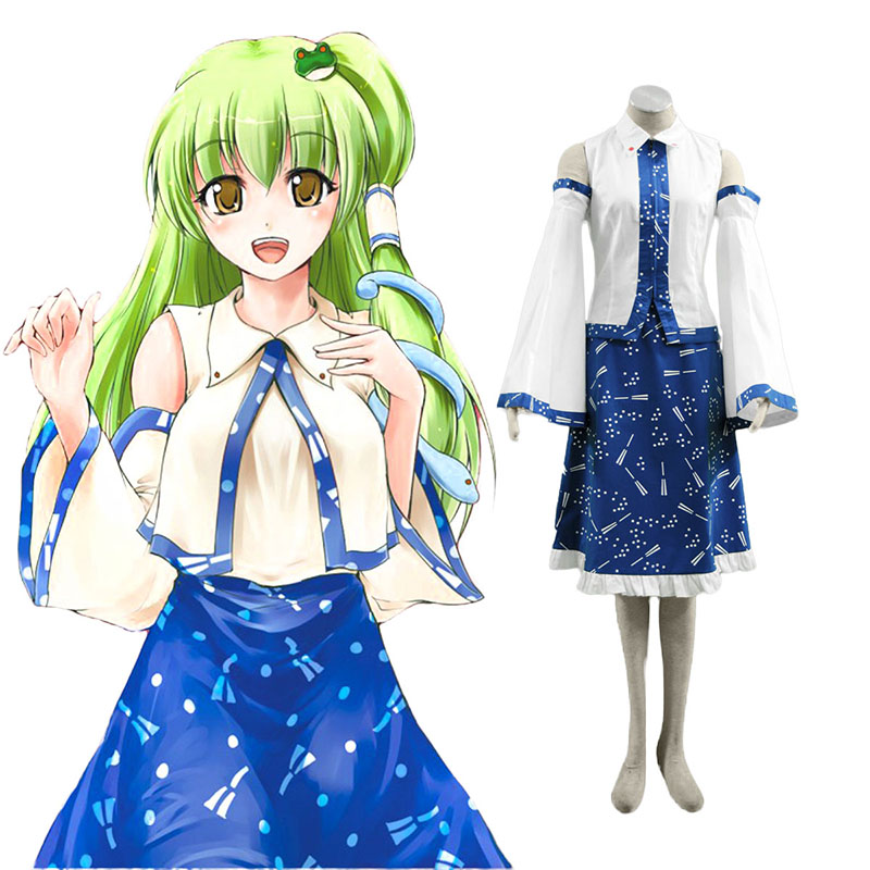 Touhou Project Kochiya Sanae Anime Cosplay Costumes Outfit