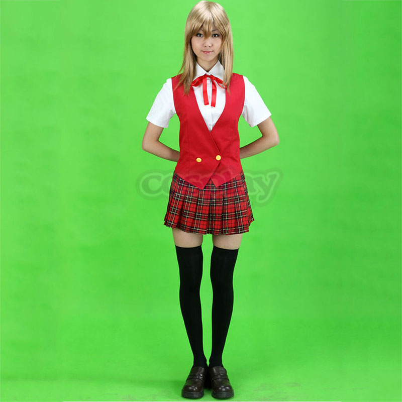 Magister Negi Magi Summer School Uniforms Anime Cosplay Costumes Outfit