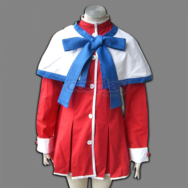 Kanon High School Uniforms Blue Ribbon Anime Cosplay Costumes Outfit