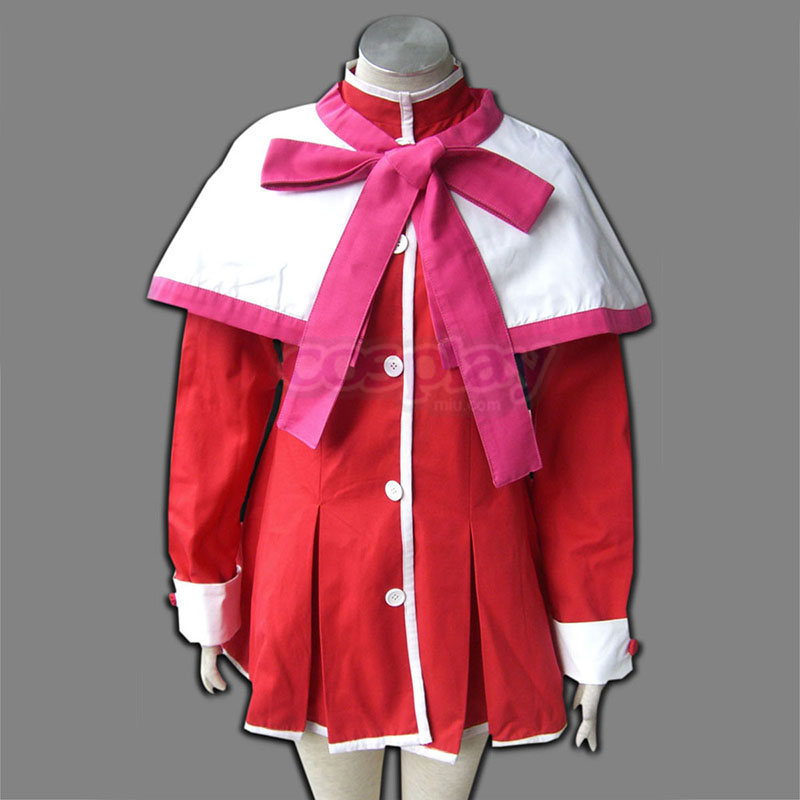 Kanon High School Uniforms Pink Ribbon Anime Cosplay Costumes Outfit