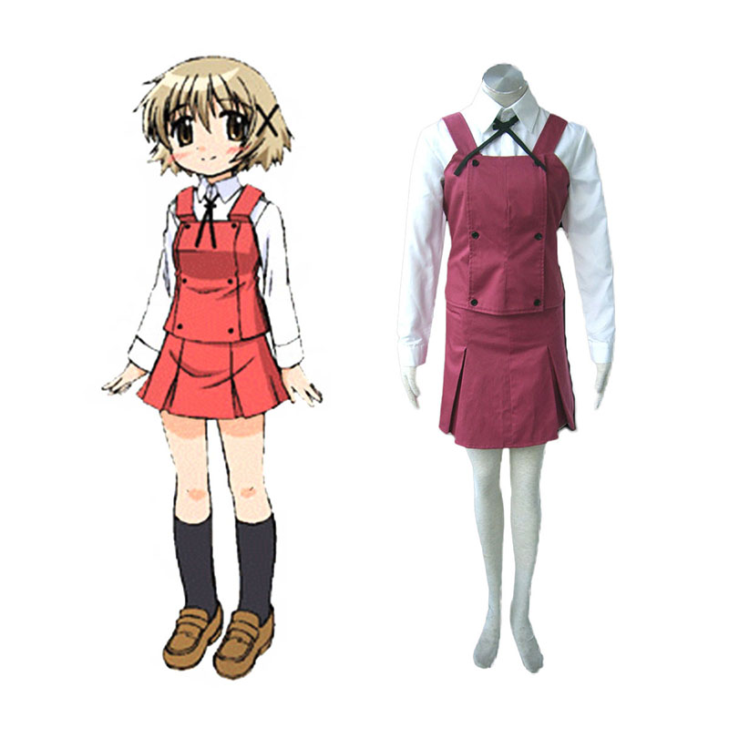 Hidamari Sketch Female School Uniform Anime Cosplay Costumes Outfit