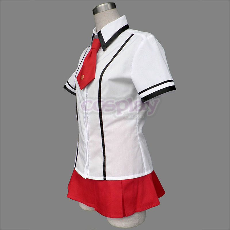 Baka and Test Female Summer School Uniform Anime Cosplay Costumes Outfit