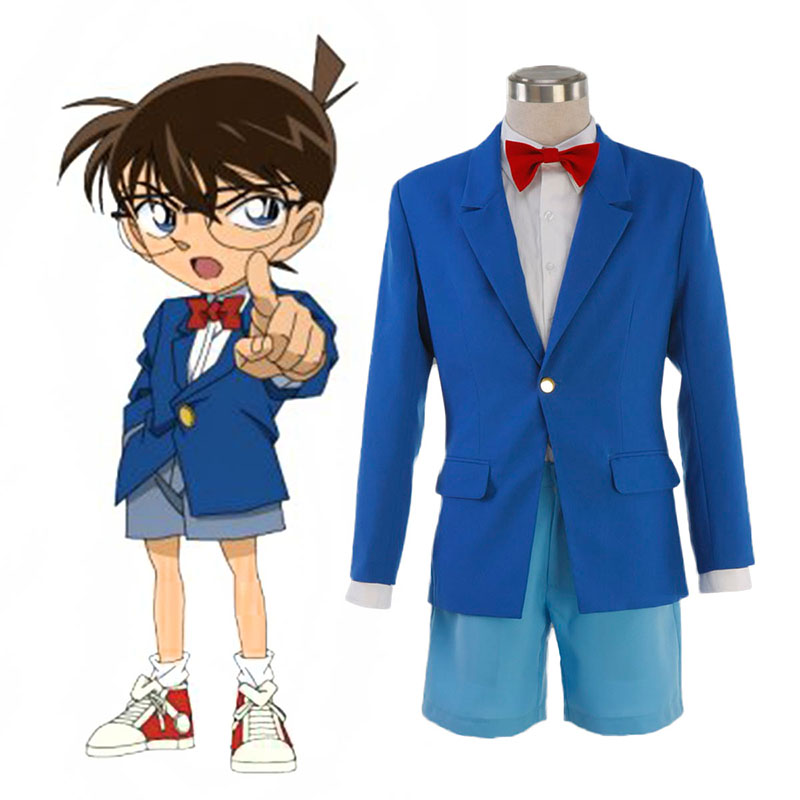 Detective Conan Edogawa Konan School Uniform 1 Anime Cosplay Costumes Outfit