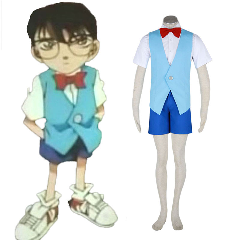 Detective Conan Edogawa Konan Summer Uniform 2 Anime Cosplay Costumes Outfit