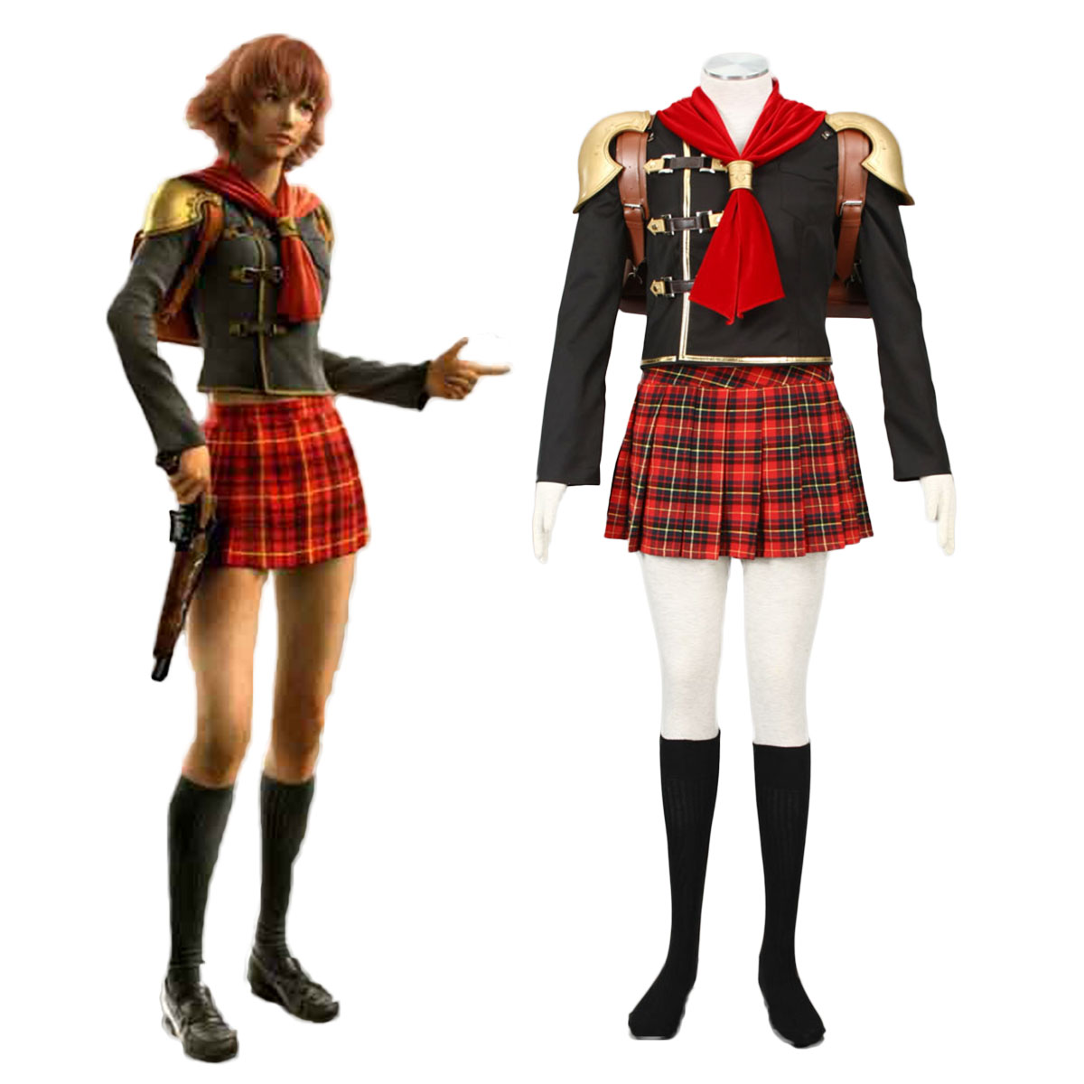 Final Fantasy Type-0 Cater 1 Anime Cosplay Costumes Outfit
