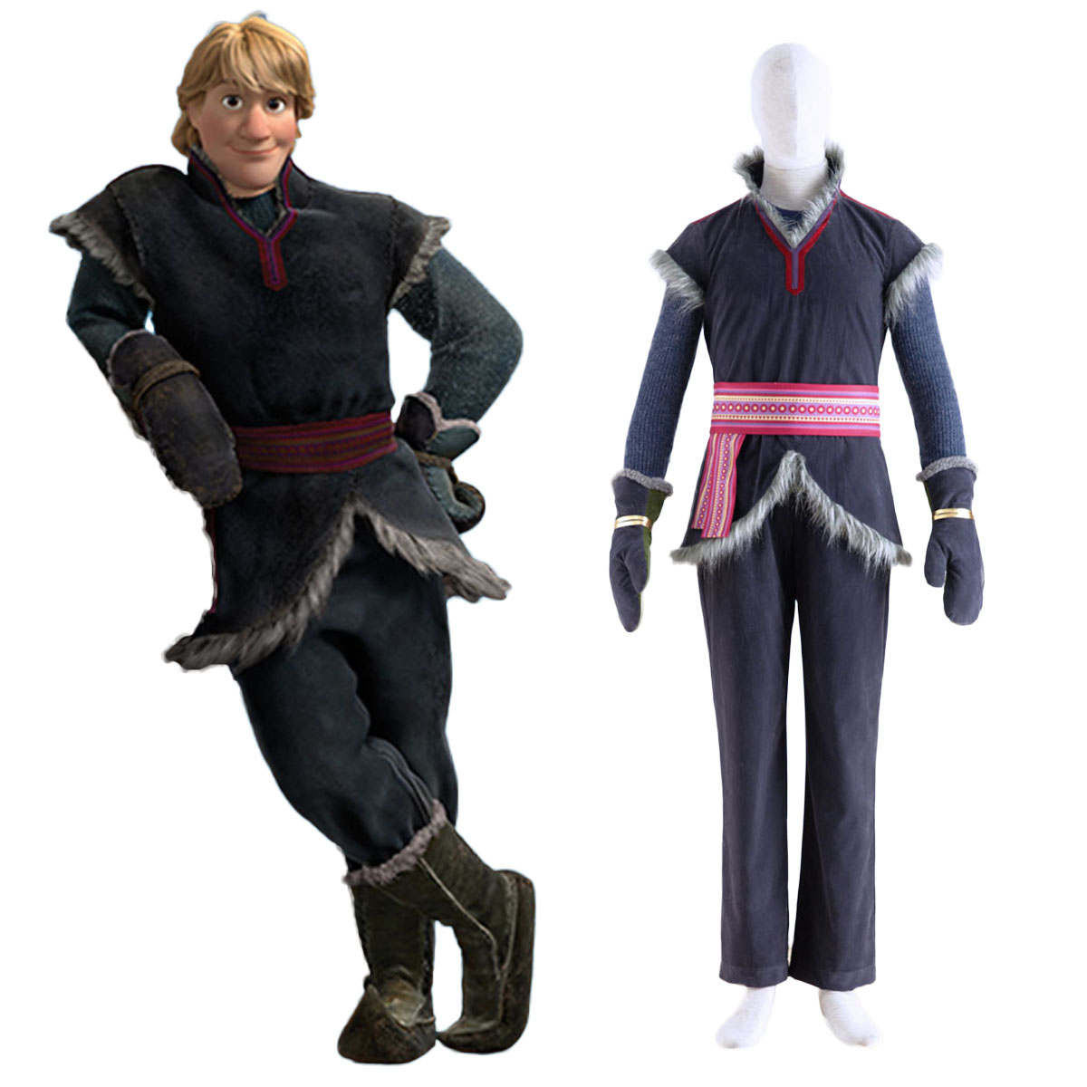 Frozen Kristoff 1 Anime Cosplay Costumes Outfit