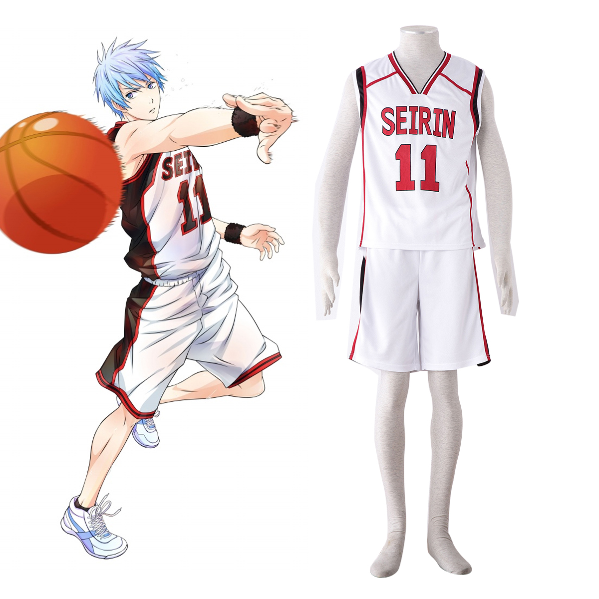 Kuroko's Basketball Tetsuya Kuroko 4 Anime Cosplay Costumes Outfit