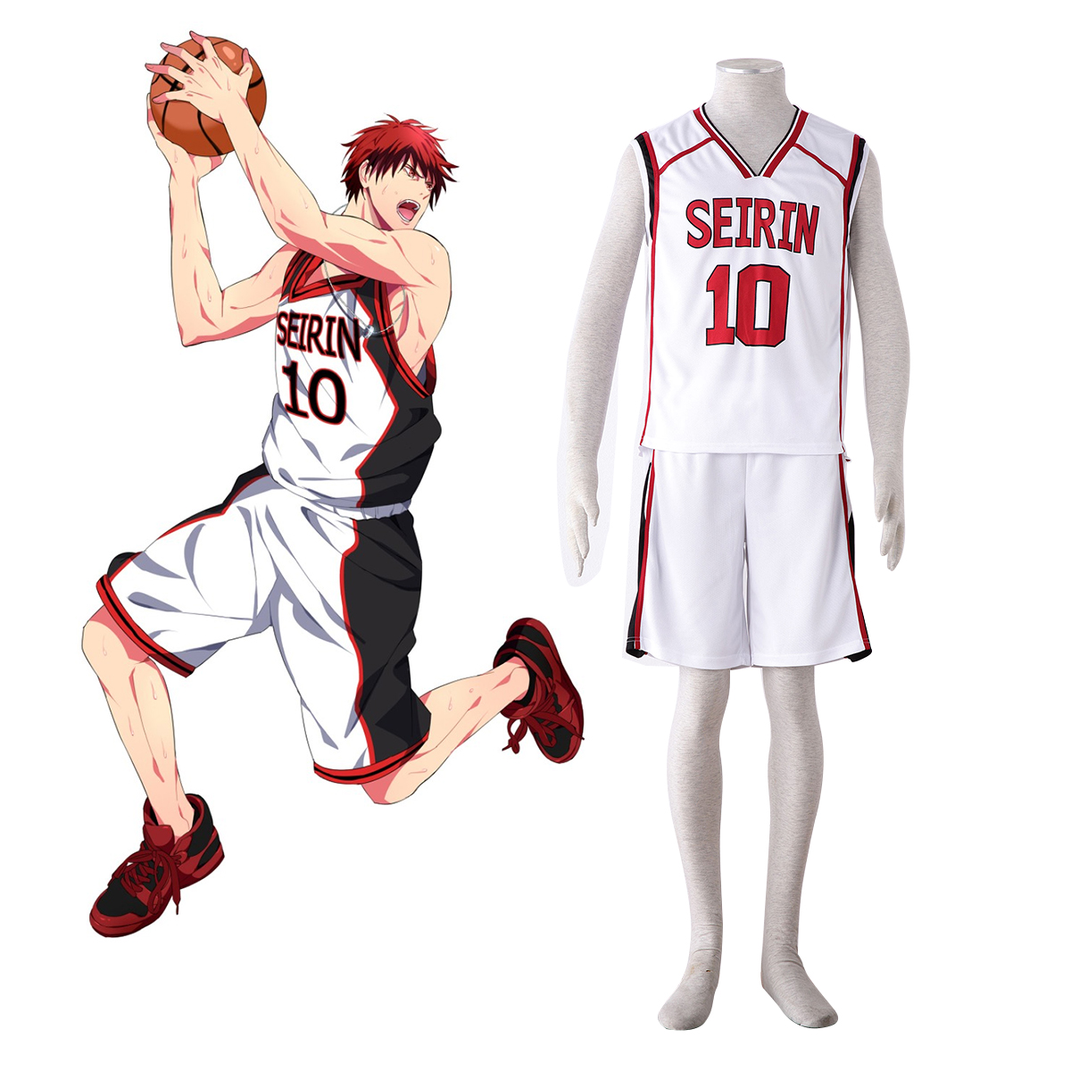 Kuroko's Basketball Taiga Kagami 3 Anime Cosplay Costumes Outfit