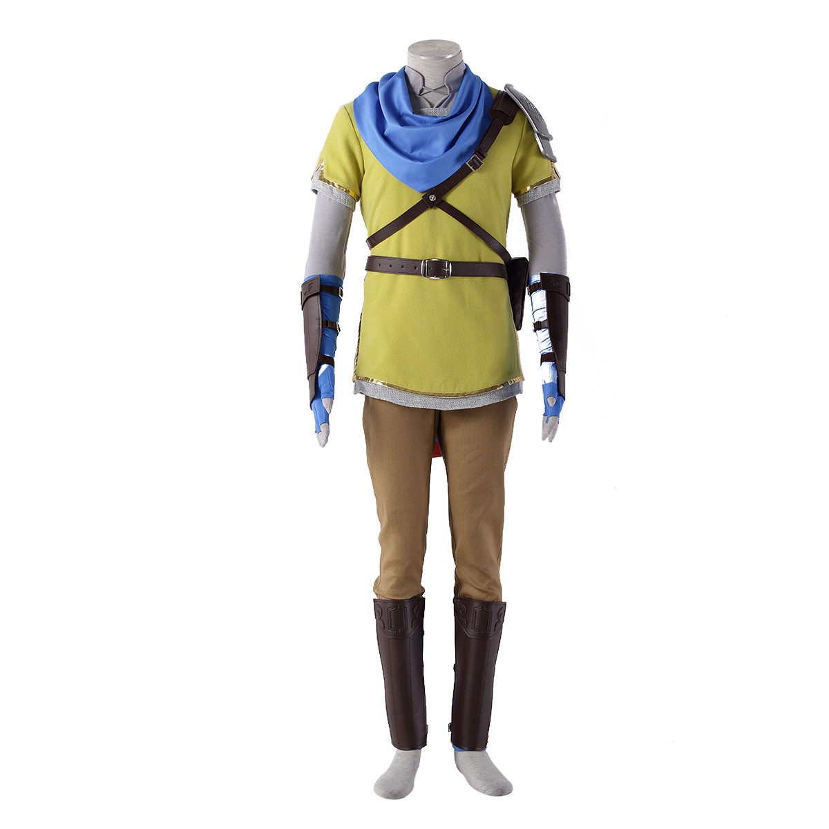 The Legend of Zelda Hyrule-Warriors Link 7 Yellow Anime Cosplay Costumes Outfit