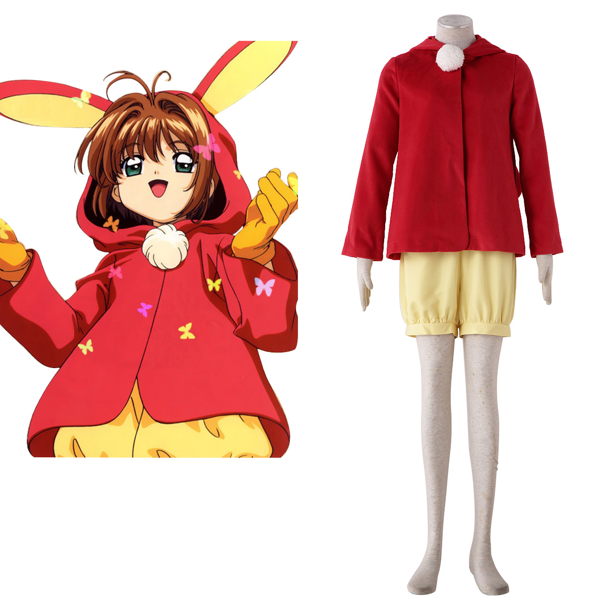 Cardcaptor Sakura Kinomoto Sakura 8 Anime Cosplay Costumes Outfit