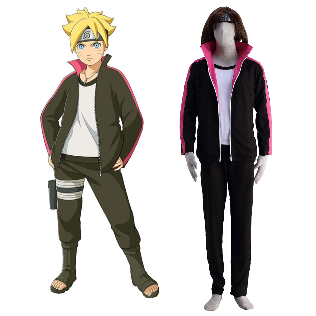 Naruto Uzumaki Boruto 1 Anime Cosplay Costumes Outfit