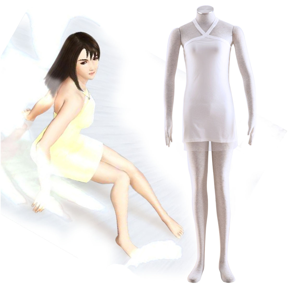 Final Fantasy VIII Rinoa Heartilly 2 Anime Cosplay Costumes Outfit