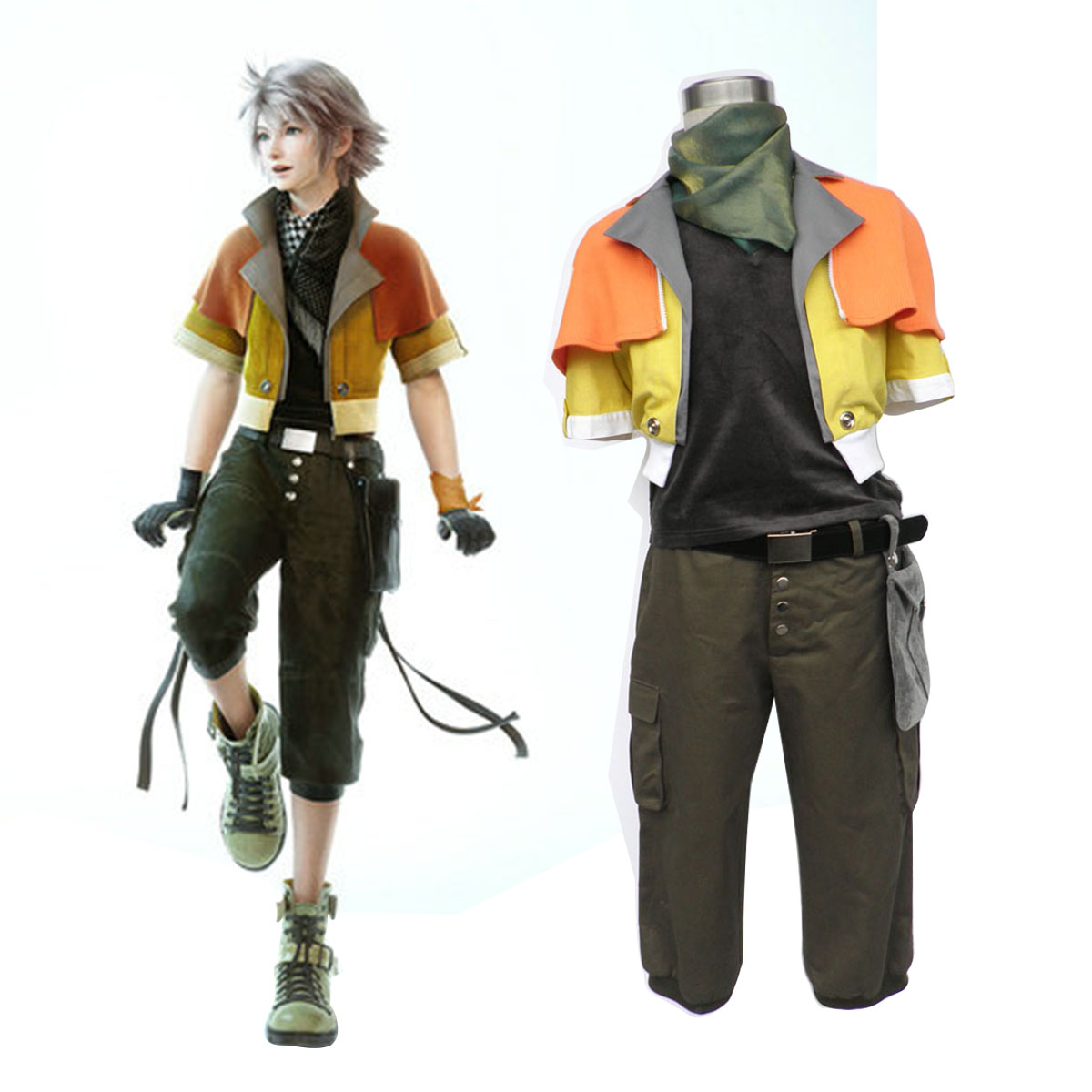 Final Fantasy XIII Hope Estheim 1 Anime Cosplay Costumes Outfit