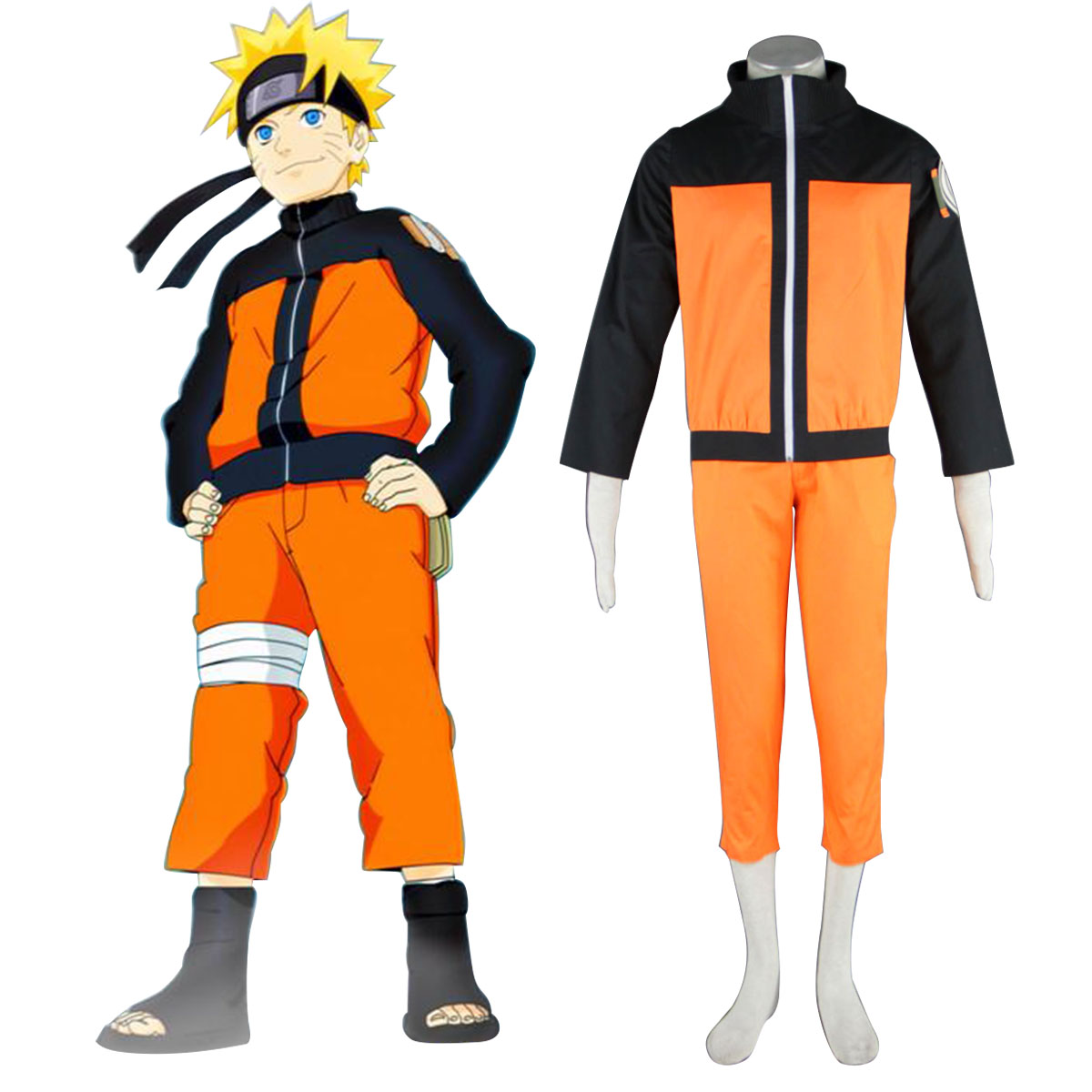 Naruto Shippuden Uzumaki Naruto 2 Anime Cosplay Costumes Outfit