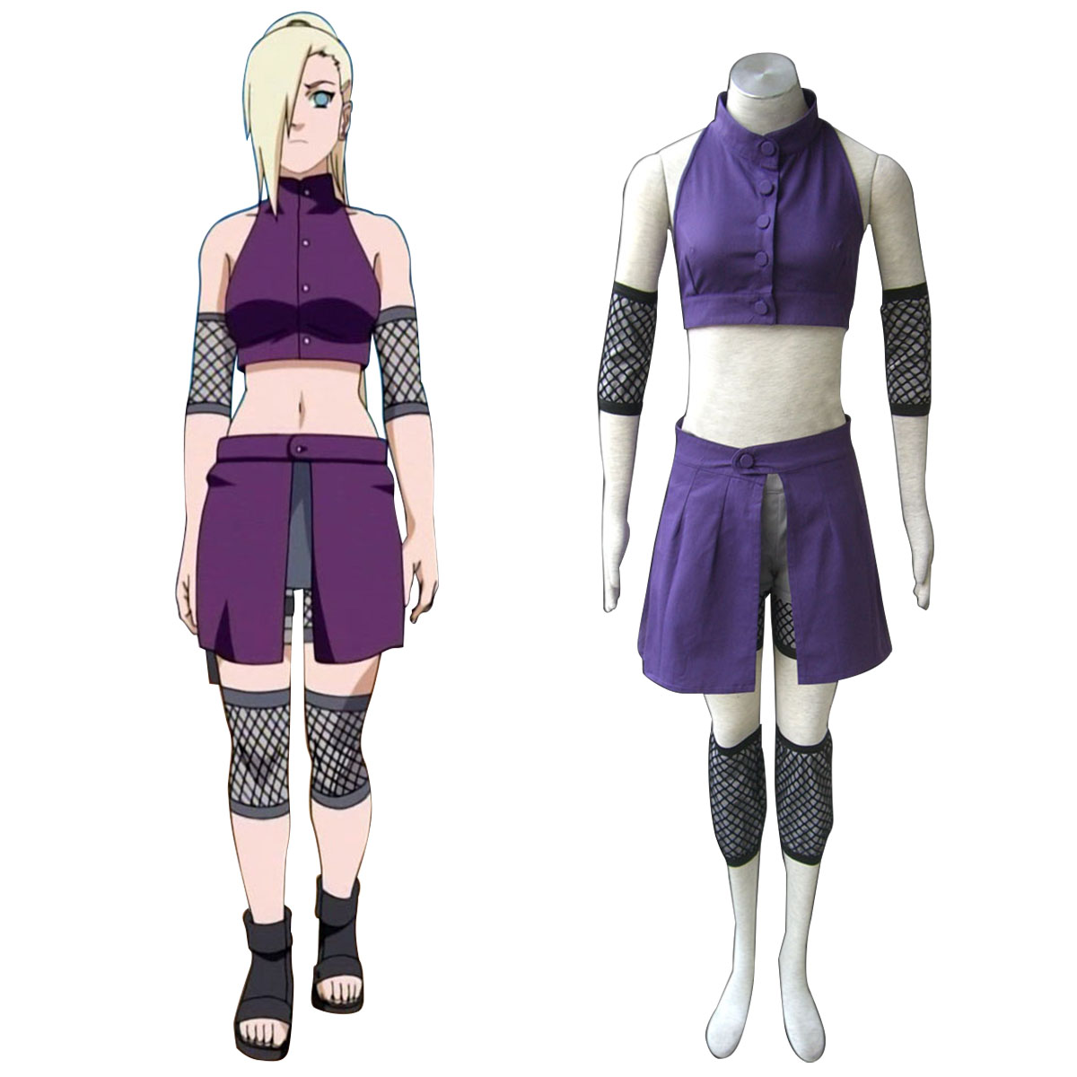 Naruto Shippuden Yamanaka Ino 2 Anime Cosplay Costumes Outfit