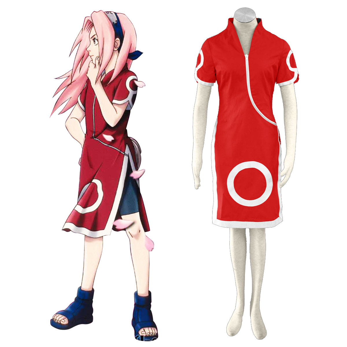 Naruto Haruno Sakura 1 Anime Cosplay Costumes Outfit