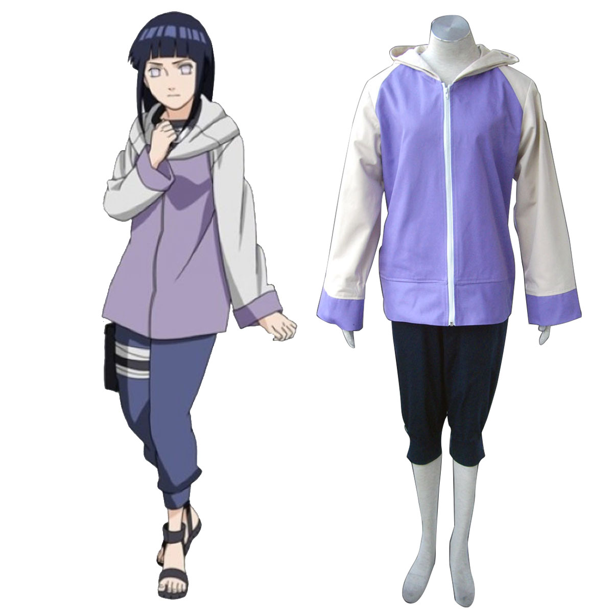 Naruto Shippuden Hinata Hyuga 2 Anime Cosplay Costumes Outfit