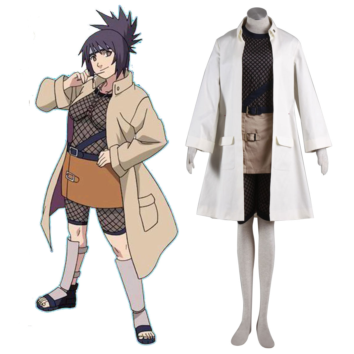 Naruto Mitarashi Anko Anime Cosplay Costumes Outfit