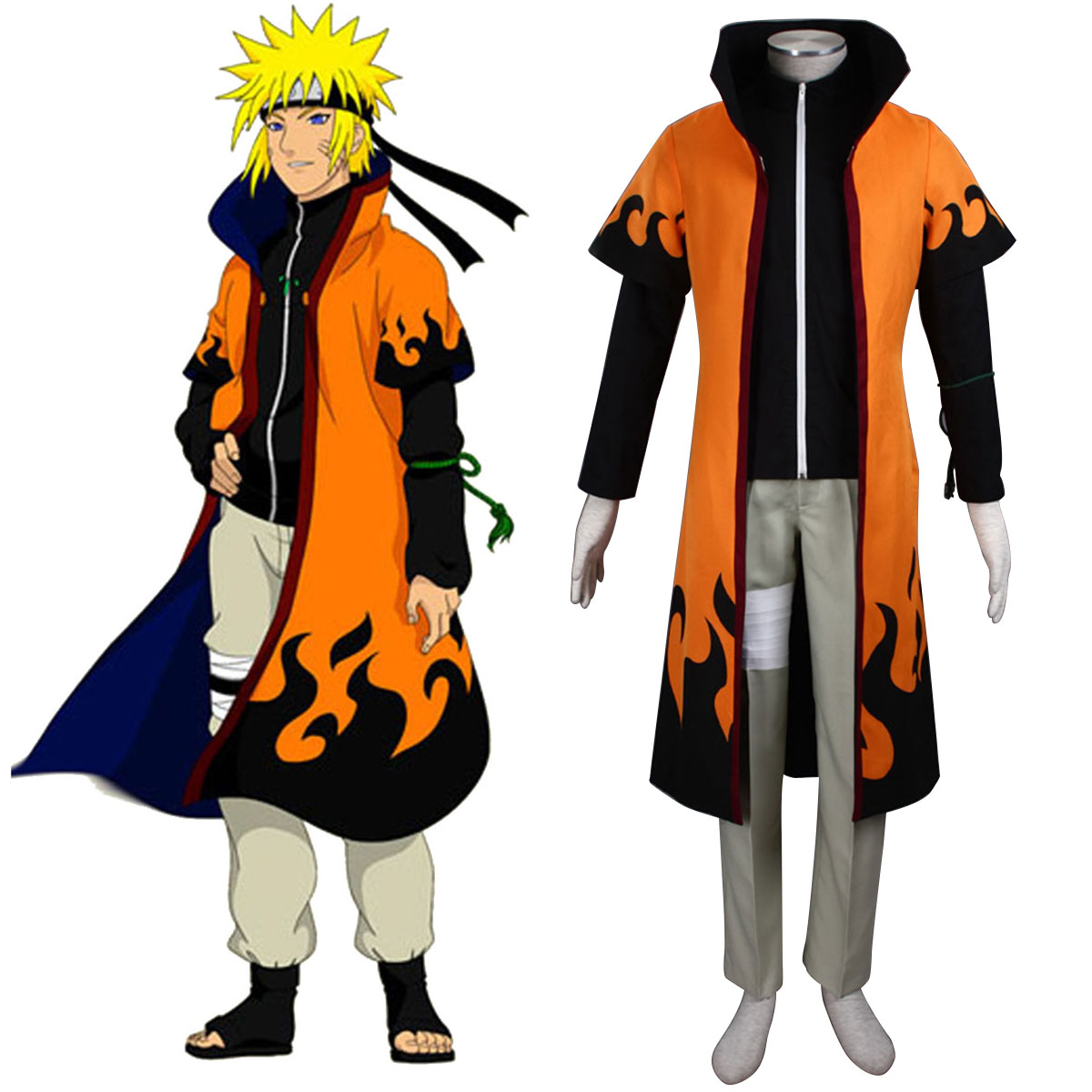 Naruto Sixth Hokage Naruto Uzumaki 5 Anime Cosplay Costumes Outfit