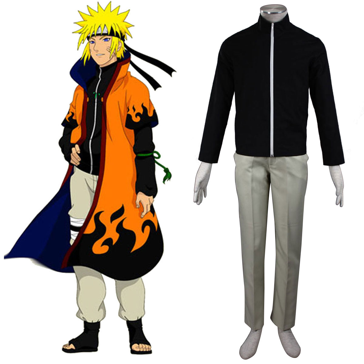 Naruto Uzumaki Naruto 8 Anime Cosplay Costumes Outfit