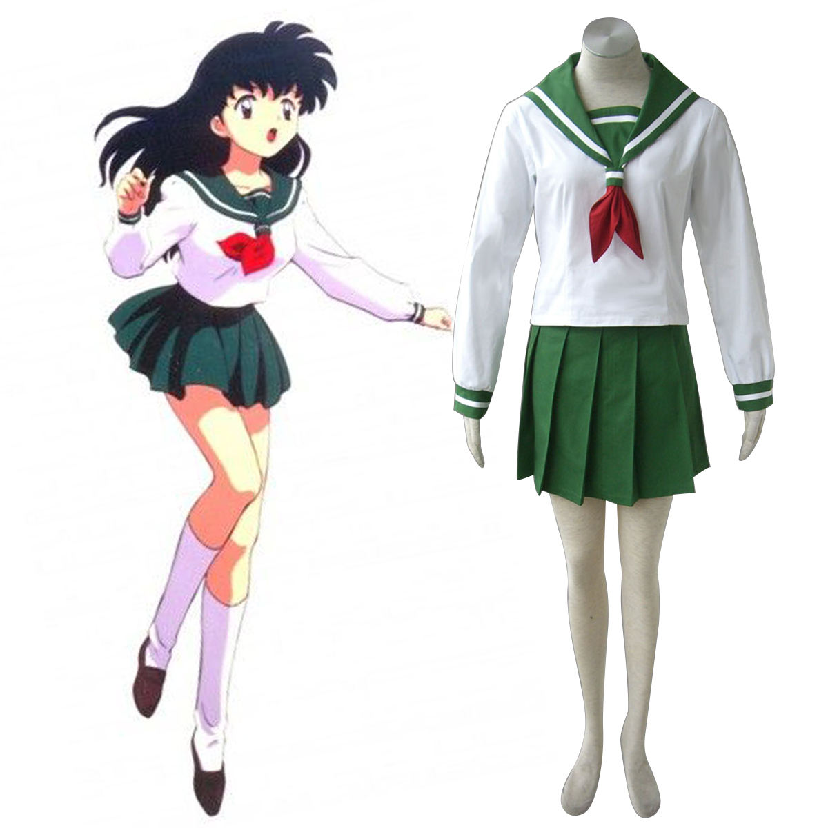 Inuyasha Kagome Higurashi 1 Sailor Anime Cosplay Costumes Outfit