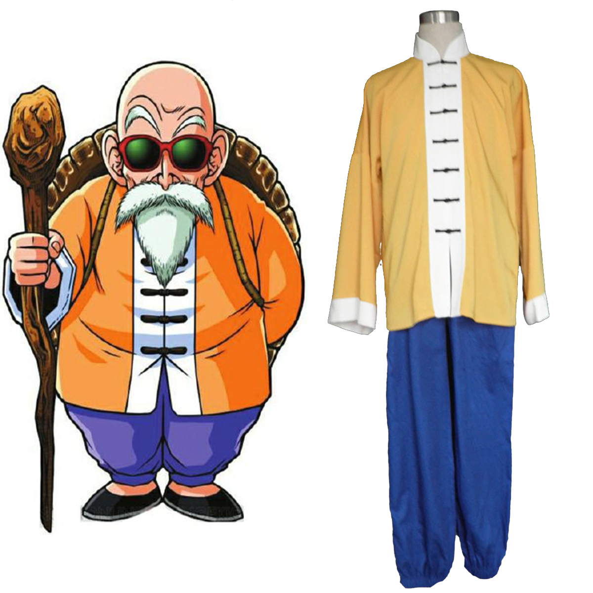 Dragon Ball Kame-Sennin 1 Anime Cosplay Costumes Outfit