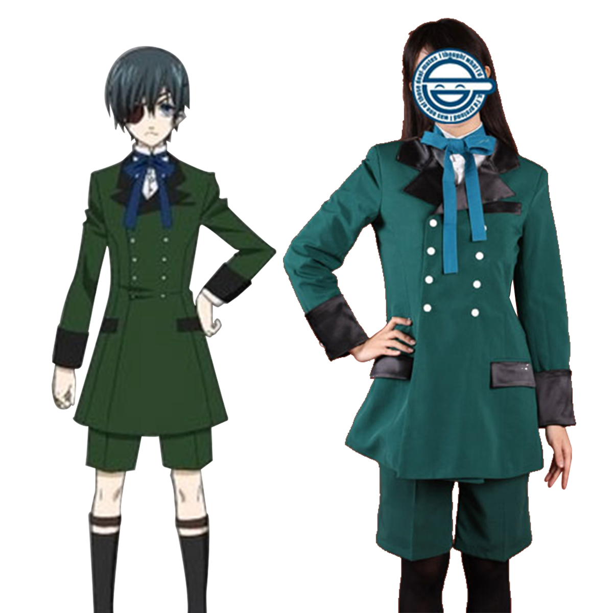 Black Butler Ciel Phantomhive 1 Anime Cosplay Costumes Outfit