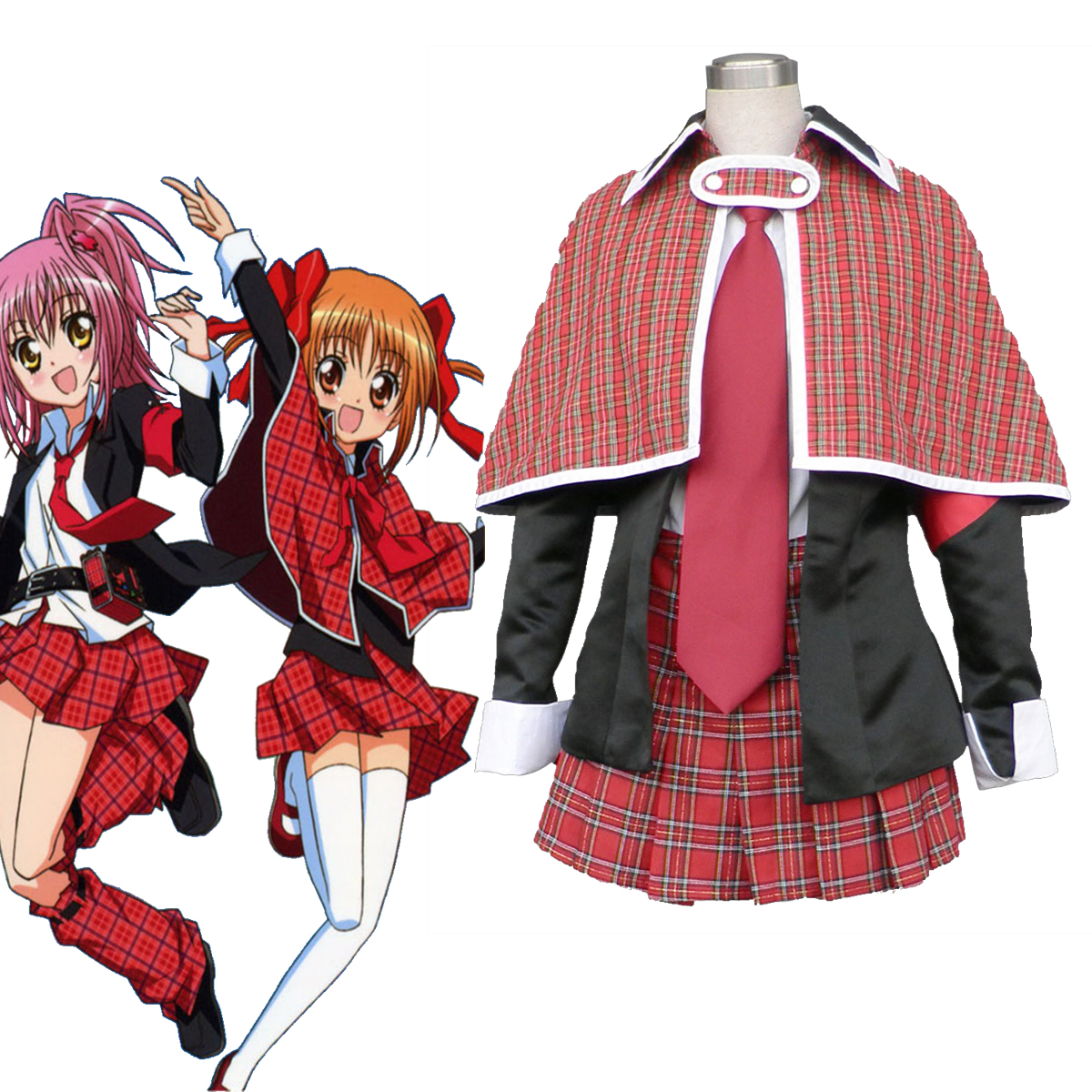Shugo Chara Female School Uniform 2 Anime Cosplay Costumes Outfit