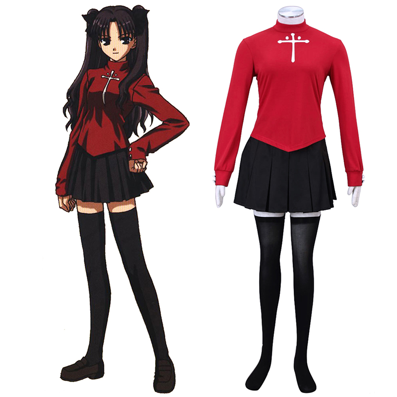 The Holy Grail War Tohsaka Rin 2 Anime Cosplay Costumes Outfit