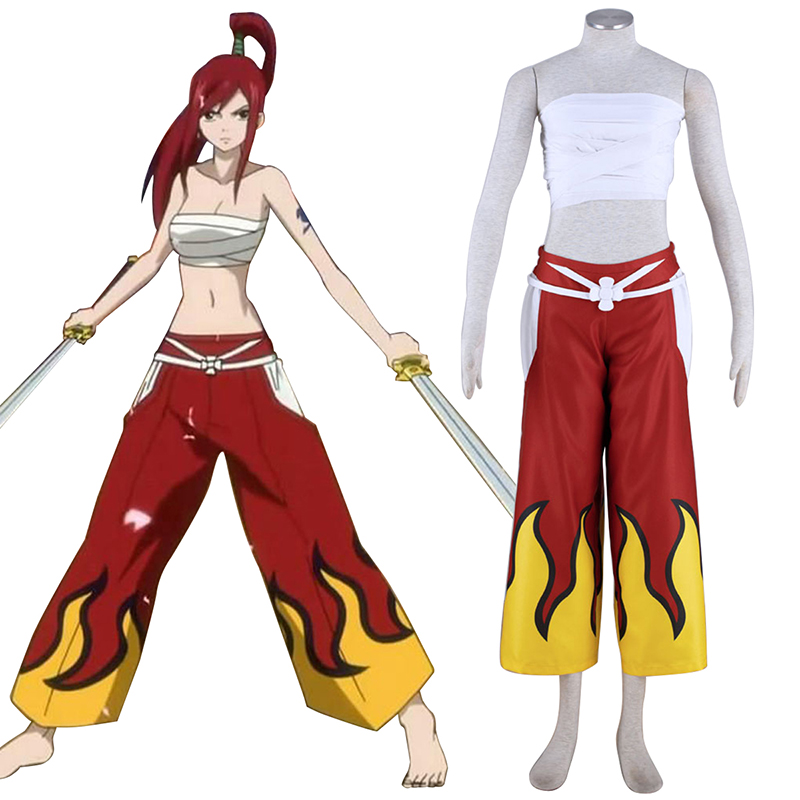 Fairy Tail Erza Scarlet 1 Anime Cosplay Costumes Outfit