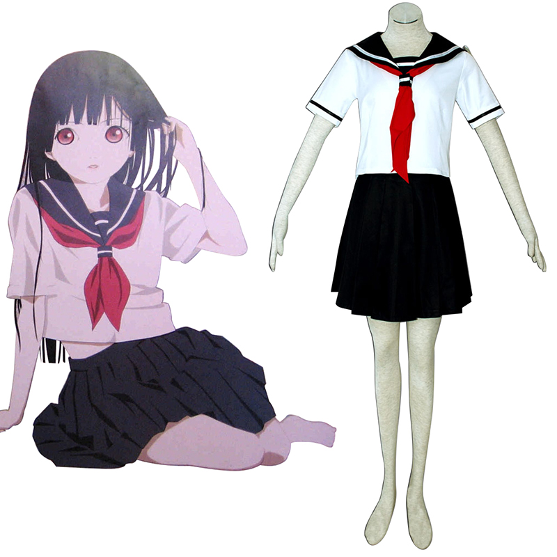 Hell Girl Enma Ai 3 Summer Sailor Anime Cosplay Costumes Outfit