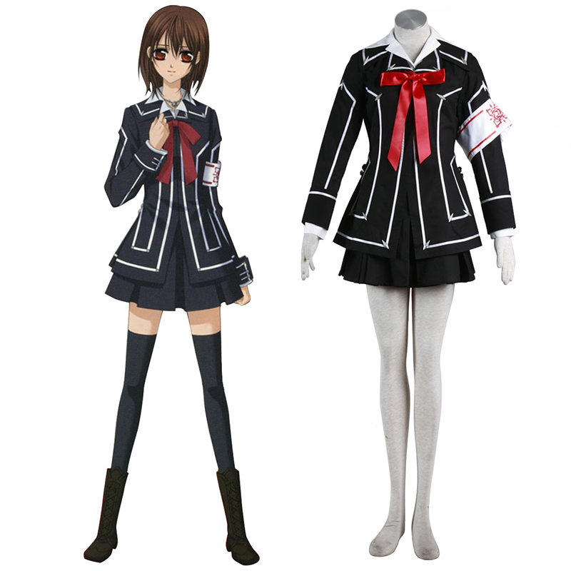 Vampire Knight Day Class Black Female School Uniform Anime Cosplay Costumes Outfit