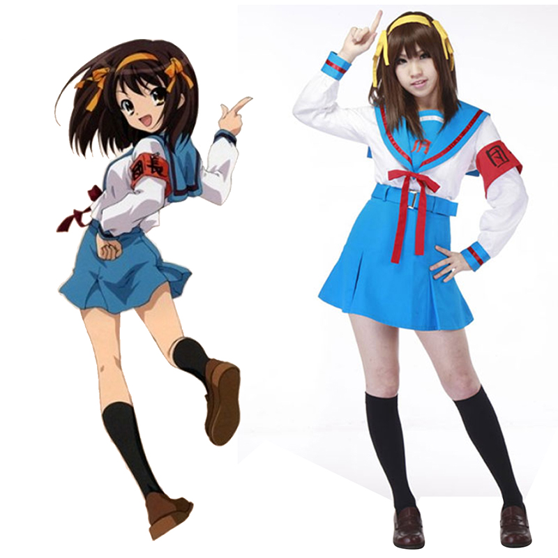 Haruhi Suzumiya Suzumiya Haruhi 1 Anime Cosplay Costumes Outfit