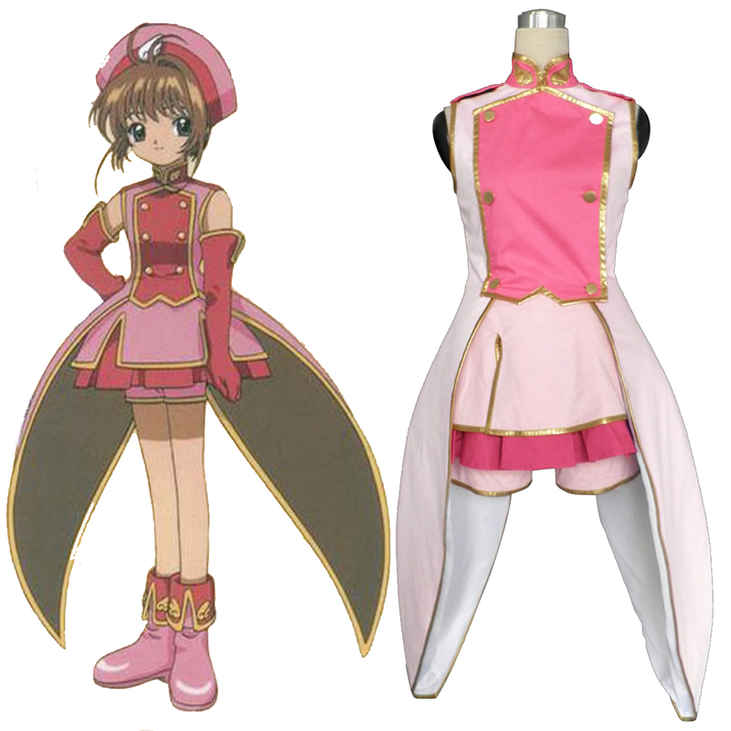 Cardcaptor Sakura Sakura Kinomoto 2 Anime Cosplay Costumes Outfit