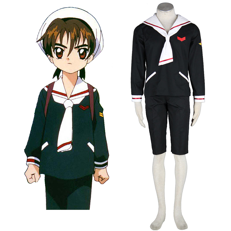 Cardcaptor Sakura Syaoran Li 2 Anime Cosplay Costumes Outfit