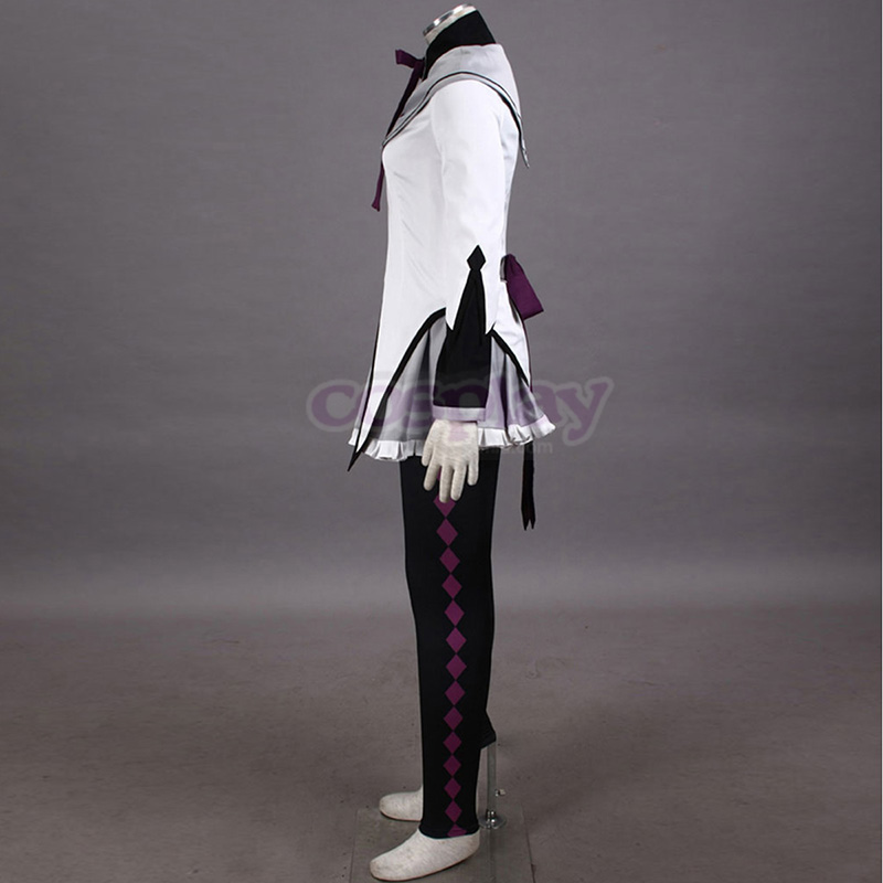 Puella Magi Madoka Magica Akemi Homura 1 Anime Cosplay Costumes Outfit
