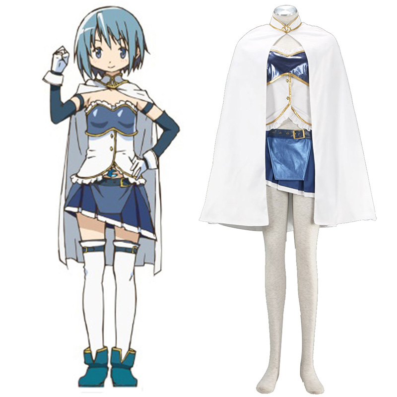 Puella Magi Madoka Magica Miki Sayaka 1 Anime Cosplay Costumes Outfit