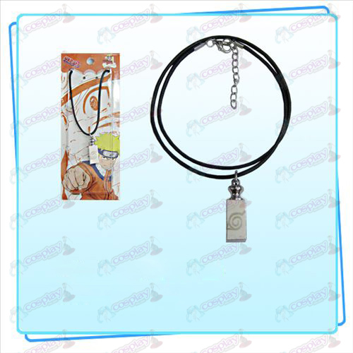 Naruto weights black rope necklace