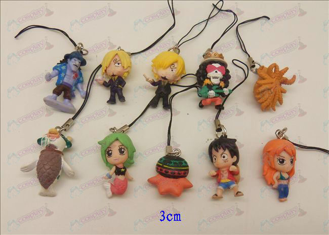 10 One Piece Accessories Doll (3CM)