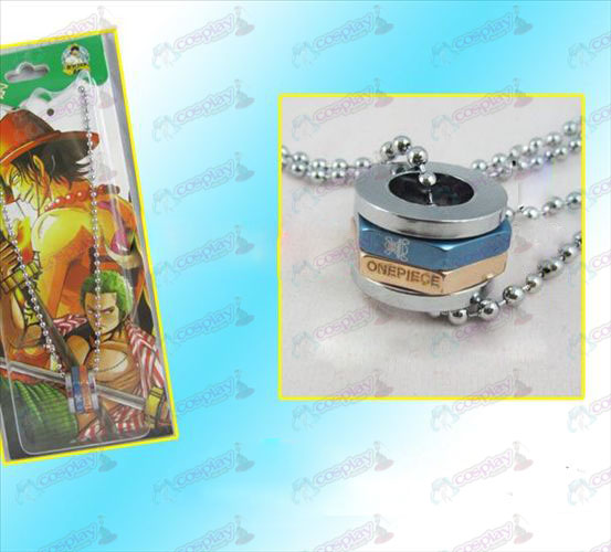 One Piece Accessories hexagonal turn golden necklace