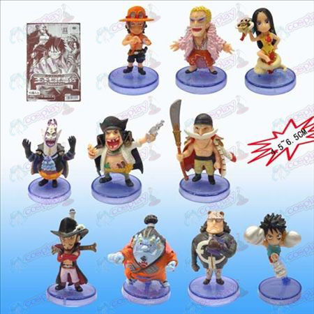2nd generation 10 One Piece Accessories Blue base doll