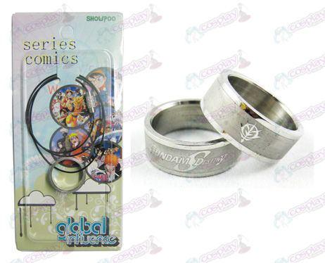 Gundam Accessories Frosted Ring Necklace - Rope