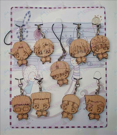 The Prince of Tennis Accessories Wood Carving Strap (9 / set)