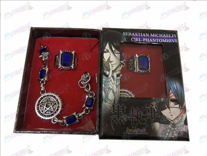 DBlack Butler Accessories Compact flag bracelet + ring