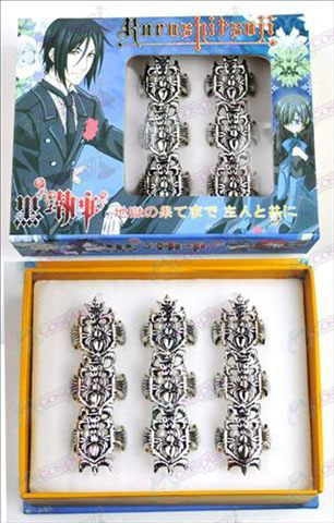 9 mounted Black Butler Accessories Rings