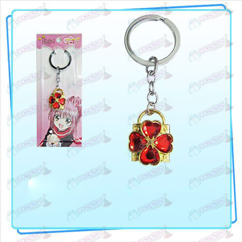 Shugo Chara! Accessories Lock key ring (golden locks red diamond)