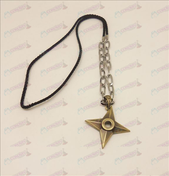 D Naruto darts punk long necklace (bronze color)