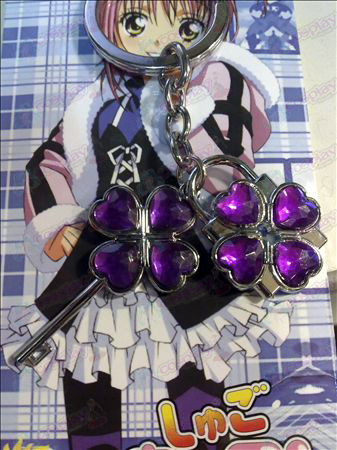 Shugo Chara! Accessories Couple Keychain (Purple)